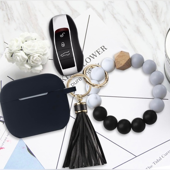 Airpod 3rd Gen Case Cover, Cute Beaded Airpods 3rd Generation Silicone Case Cove - Picture 5 of 8